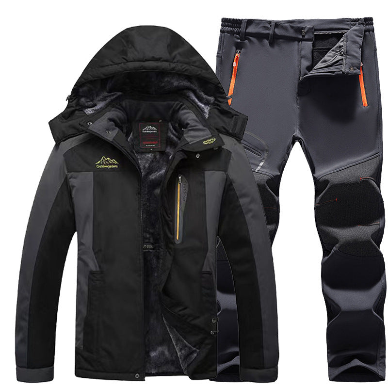 Outdoor Windproof And Frost-proof Men's Windproof Jacket Set