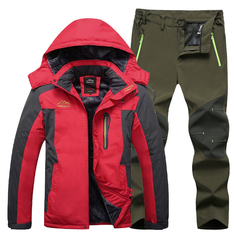 Outdoor Windproof And Frost-proof Men's Windproof Jacket Set