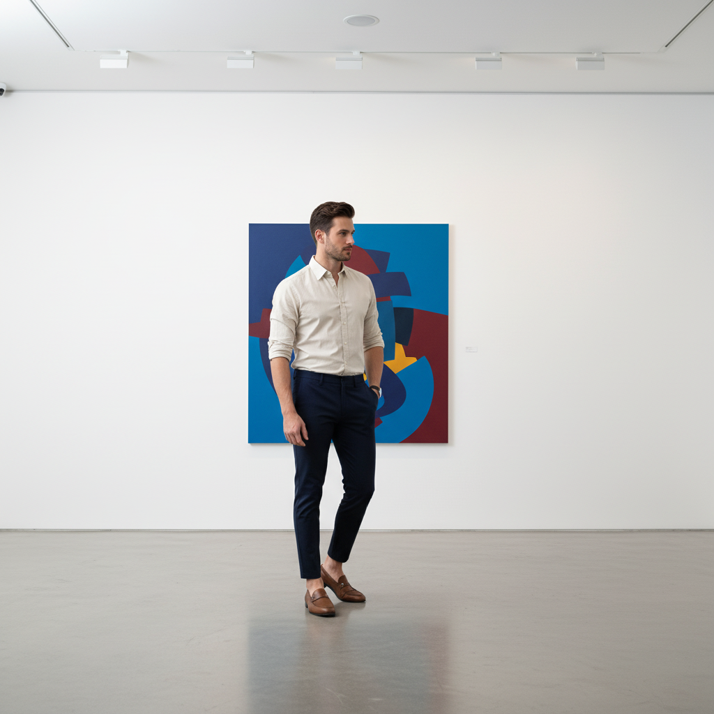 Slim Fit Elastische Casual Broek Heren - Premium Katoen