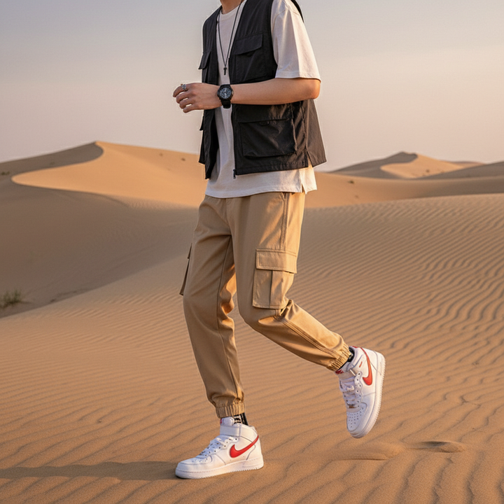 Multi-Pocket Harem Trousers - Premium Streetwear Broek