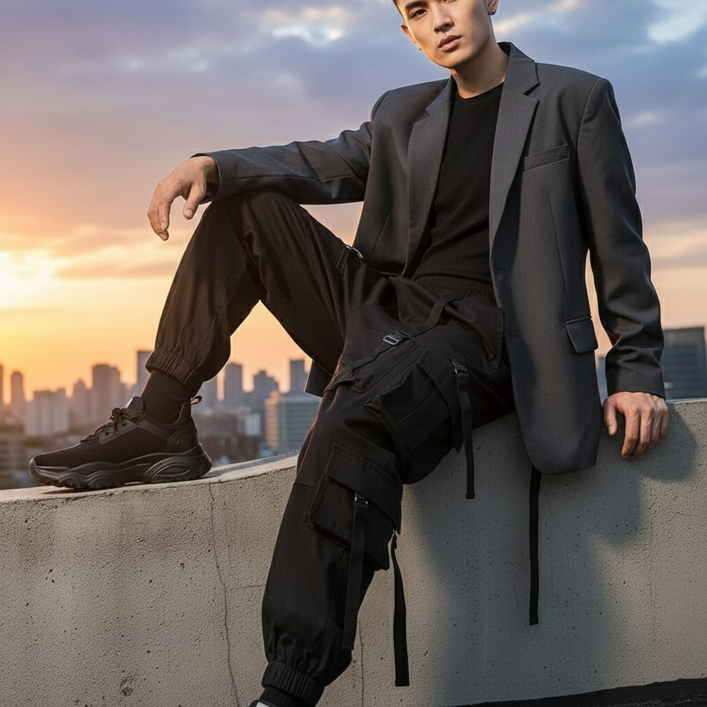 Multi-Pocket Harem Trousers - Premium Streetwear Broek