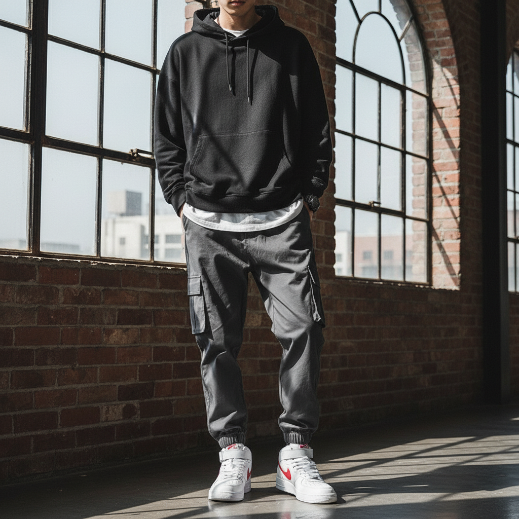 Multi-Pocket Harem Trousers - Premium Streetwear Broek