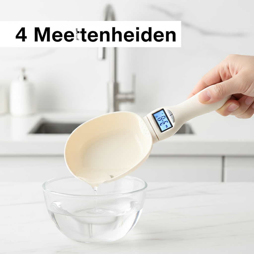Digitale Lepelweegschaal - Precisie Keukenweegschaal met LED Display