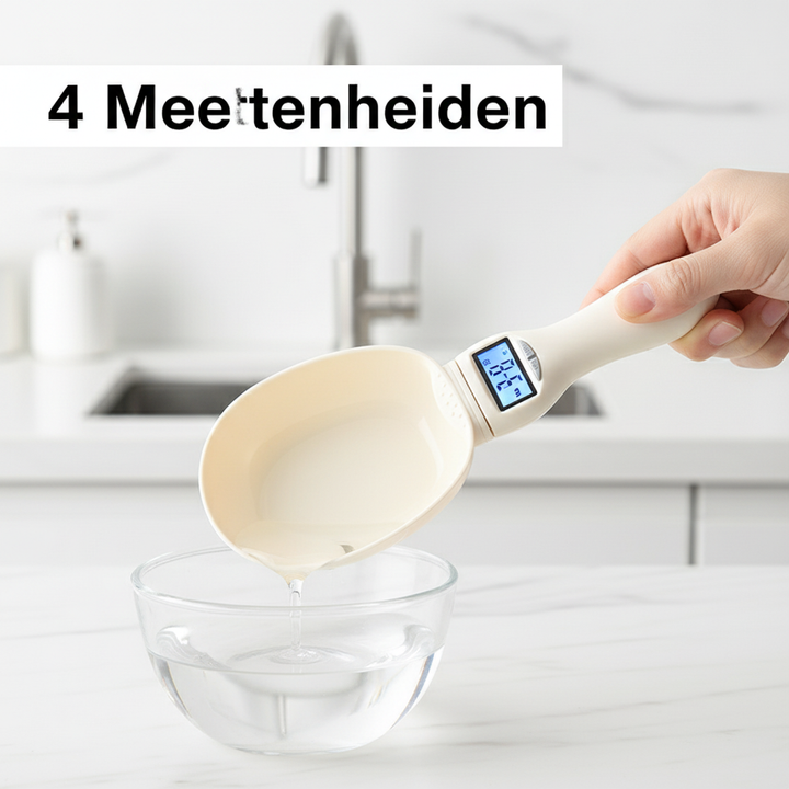Digitale Lepelweegschaal - Precisie Keukenweegschaal met LED Display