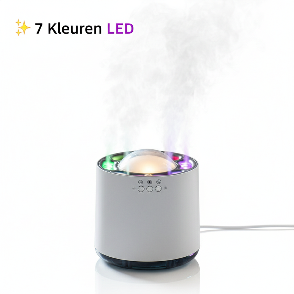 LED Lamp Luchtbevochtiger met Spraakbesturing - 800ml