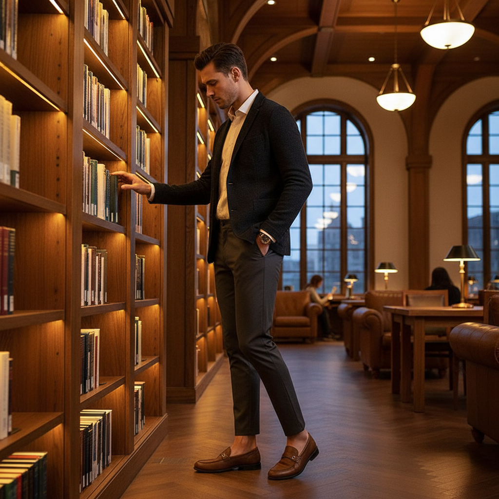 Slim Fit Elastische Casual Broek Heren - Premium Katoen