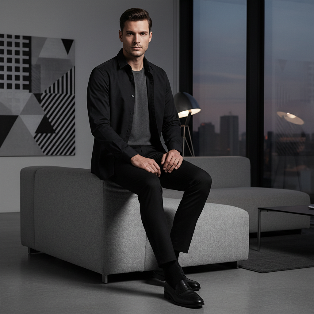 Slim Fit Elastische Casual Broek Heren - Premium Katoen